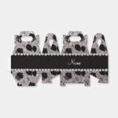 シルバーグリッターカップケーキバルーンプレゼント フェイバーボックス (折り畳みなし)