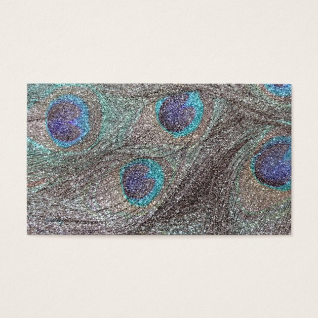 シルバーグリッタークジャクの羽 (正面)