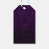 シルバーグリッタークリスマスバウブルとリボン ギフトタグ (裏面)