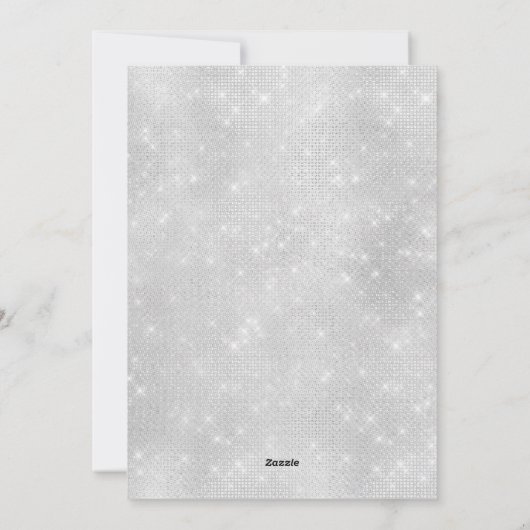 シルバーグリッタークリスマスフェアリー | 枚 シーズンカード (裏面)