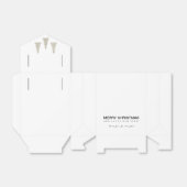 シルバーグリッタークリスマス フェイバーボックス (折り畳みなし)