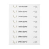 シルバーグリッタークリスマス ラップアラウンドラベル (シート)