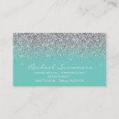 シルバーグリッターグラデーションフェージシモダンック 名刺 (裏面)