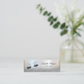 シルバーグリッターグラデーションラエレガントッシュ スキニー名刺 (スタンド正面)