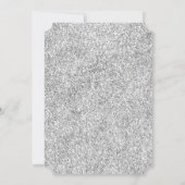 シルバーグリッターグラムブラックシャンデリア 招待状 (裏面)