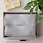 シルバーグリッターグリッツィースノーフレーク 薄葉紙 (ギフト)