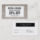 シルバーグリッターサロン紹介カード 紹介カード (正面/裏面)