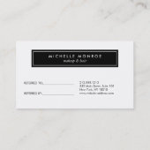 シルバーグリッターサロン紹介カード 紹介カード (裏面)