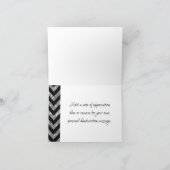 シルバーグリッターシェブロン折り曲げサンキューカード サンキューカード (内部)