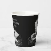 シルバーグリッターシューズ誕生日パーティー紙カップ 紙コップ (左)