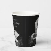 シルバーグリッターシューズ誕生日パーティー紙カップ 紙コップ (右)