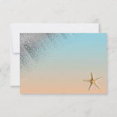 シルバーグリッターシーシェルスターフィッシュ感謝してい退職 ノートカード (裏面)