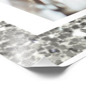 シルバーグリッタージョーラブピースファミリーネーム&写真 フォトプリント (角)