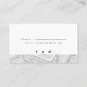 シルバーグリッタージード名刺 名刺 (裏面)