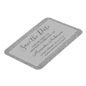 シルバーグリッタースウィート16日付を保存 マグネット (左側)