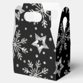 シルバーグリッタースターズ&スノーフレーク フェイバーボックス (オープン)