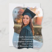 シルバーグリッターストリークスカスタム大学院の写真 案内状 (正面)