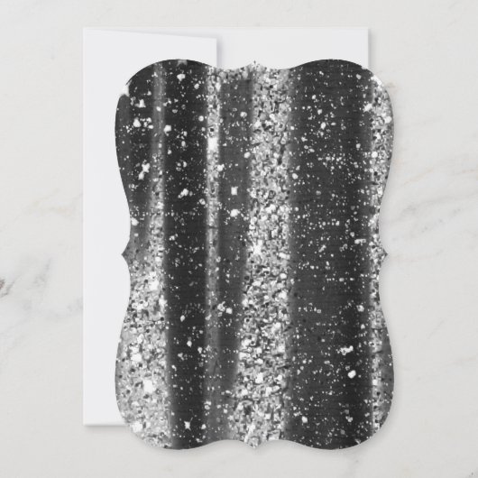 シルバーグリッターストリークスカスタム大学院の写真 案内状 (裏面)