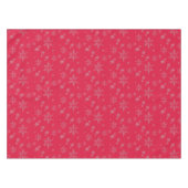 シルバーグリッタースノーフレークスクリスマス テーブルクロス (正面(横))