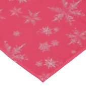 シルバーグリッタースノーフレークスクリスマス テーブルクロス (アングル)