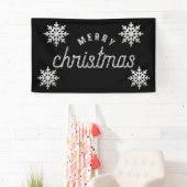 シルバーグリッタースノーフレーク 横断幕 (インサイチュ)