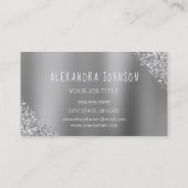 シルバーグリッタースパークルまつげ眉毛 名刺 (裏面)