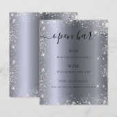 シルバーグリッタースパークルスクリプトバーメニュー (正面/裏面)