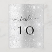 シルバーグリッタースパークルテーブルカード (裏面)