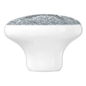 シルバーグリッタースパークルパリエッフェルタワーグラム セラミックノブ (側面)