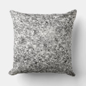 シルバーグリッタースパークル クッション (正面)