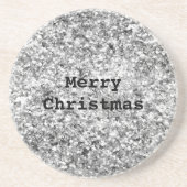 シルバーグリッタースパークル コースター (正面)