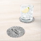 シルバーグリッタースパークル ペーパーコースター (インサイチュ)