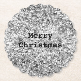 シルバーグリッタースパークル ペーパーコースター