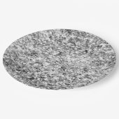 シルバーグリッタースパークル ペーパープレート (アングル)