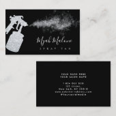 シルバーグリッタースプレータンタン 名刺 (正面/裏面)