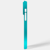 シルバーグリッターターコイズブルーガーリーシグネチャー Case-Mate iPhoneケース (裏面 / 左)