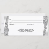 シルバーグリッターダイアモンズグラムギフト証書 (裏面)