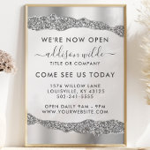 シルバーグリッターダイアモンズグラムビジネスオープニング チラシ