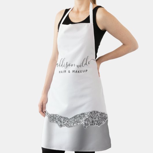 シルバーグリッターダイアモンズグラムビジネス エプロン (インサイチュ)
