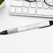 シルバーグリッターダイアモンズグラムビジネス 黒ボールペン