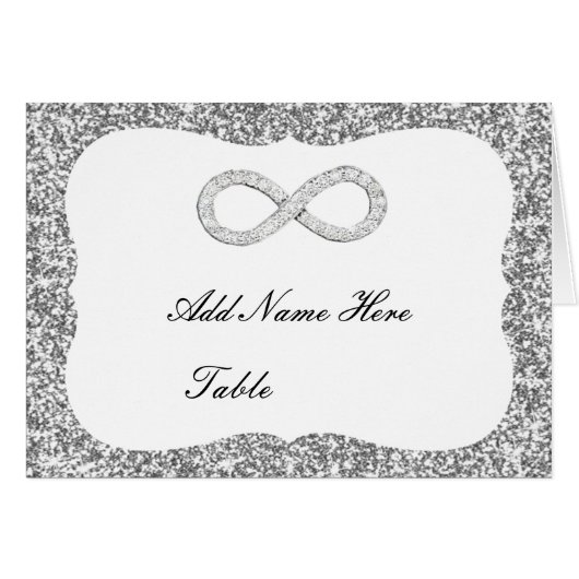 シルバーグリッターダイヤモンドインフィニティテーブル座席表 (正面横)