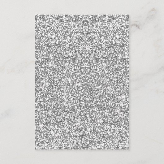 シルバーグリッターダイヤモンドインフィニティ結婚ズ詳細 エンクロージャーカード (裏面)