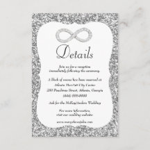 シルバーグリッターダイヤモンドインフィニティ結婚ズ詳細