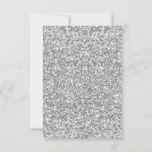 シルバーグリッターダイヤモンドハートテーブル座席表 招待状 (裏面)