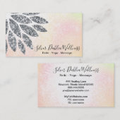 ~シルバーグリッターダリアマンダラパステルフローラAP2 名刺 (正面/裏面)