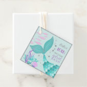 シルバーグリッターティール（緑がかった色）&パープルマーメイドザシーズ フェイバータグ (インサイチュ)