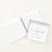 シルバーグリッターティーン誕生日ゲストブック ノートブック (内部)