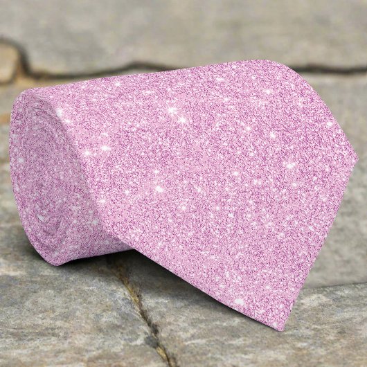 シルバーグリッターテクスチャ紫きらめく光沢 ネクタイ