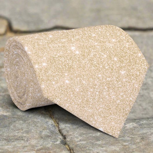 シルバーグリッターテクスチャ黄きらめく光沢 ネクタイ