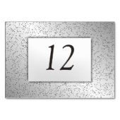シルバーグリッターテーブル番号プレイスカード テーブルナンバー (裏面)